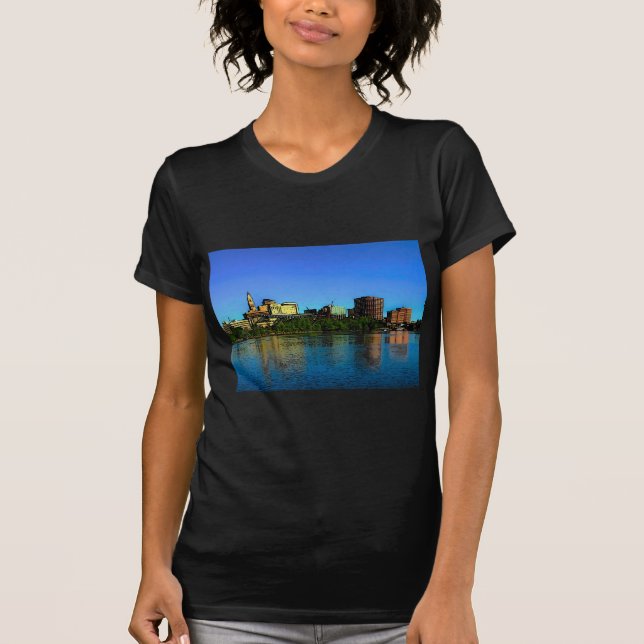 Camiseta Personalizado de línea aérea de Hartford Connectic (Anverso)