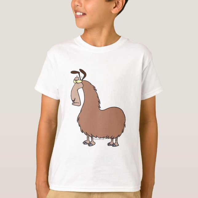 Camiseta personalizado de llama tonta (Anverso)