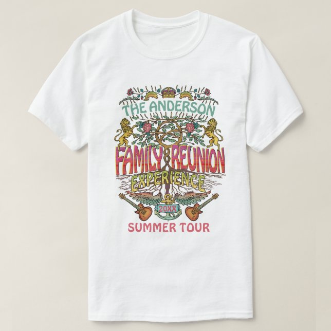Camiseta Personalizado de logotipo del concierto de la band (Diseño del anverso)