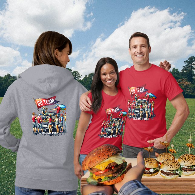 Camiseta Personalizado de los equipos de Go de camiones Fie (Tailgate Time Go Team Collection T-Shirts and Hoodies)
