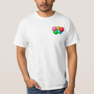 Camiseta Personalizado de los Globos de Cumpleaños