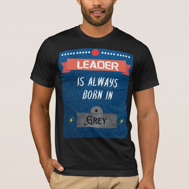 Camiseta Personalizado de los hombres líder (Anverso)