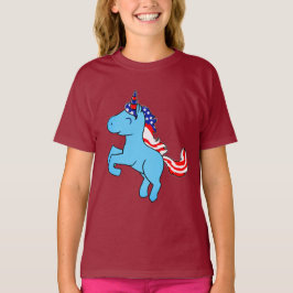 Camiseta Personalizado de Mane con bandera azul Patriótica 