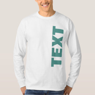 Camiseta Personalizado de manga larga de los hombres de tex