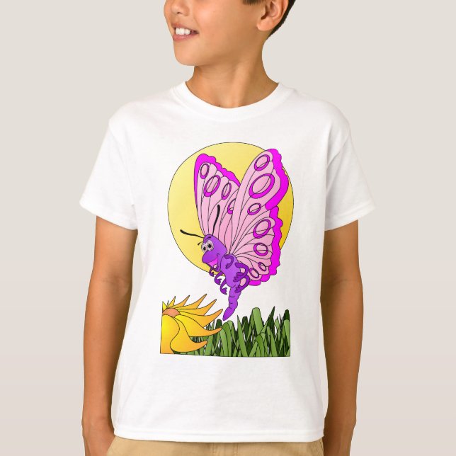 Camiseta Personalizado de mariposa (Anverso)