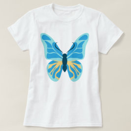 Camiseta Personalizado de mariposa de colores gráfico
