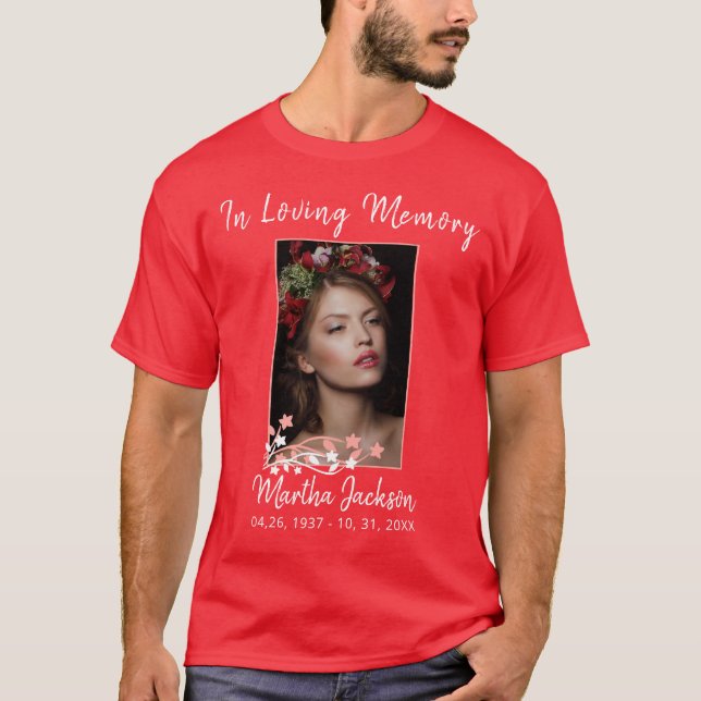 Camiseta Personalizado de memoria simple y moderna (Anverso)