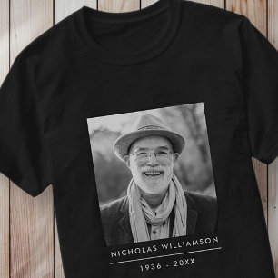 Camiseta Personalizado de memoria simple y moderna