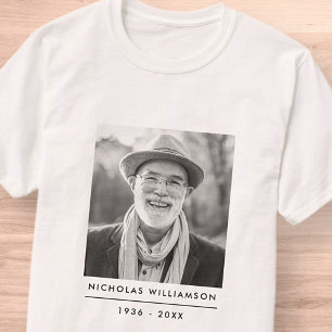 Camiseta Personalizado de memoria simple y moderna