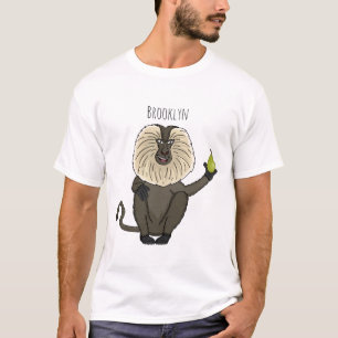 Camiseta Personalizado de mono de burro con cola de león di