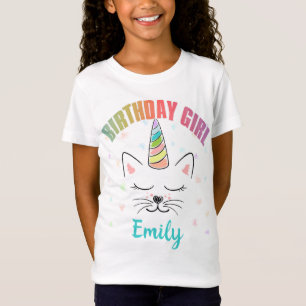 Camiseta Personalizado de natalidad arcoiris de unicornio