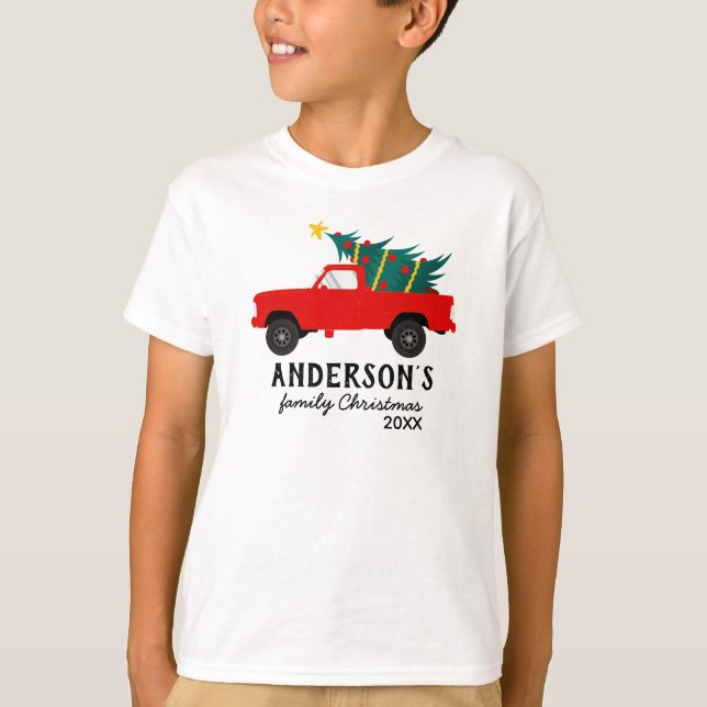 Camiseta Personalizado de Navidades familiares T-Shirt (Anverso)