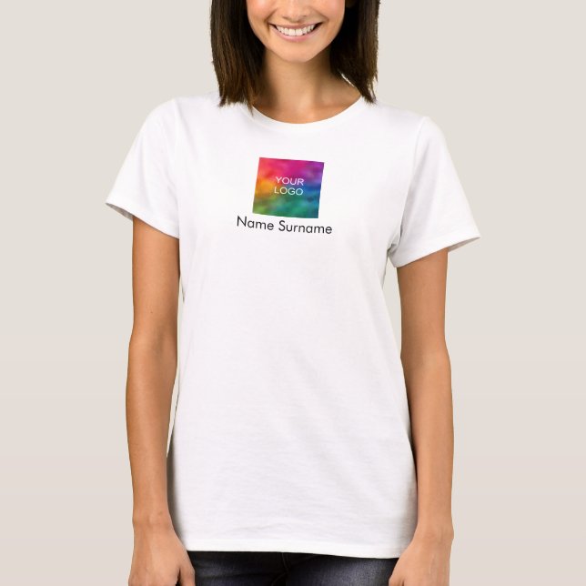 Camiseta Personalizado de negocios tu logo aquí Mujeres emp (Anverso)