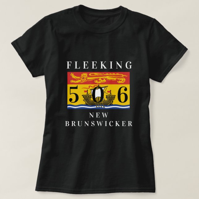 Camiseta Personalizado de New Brunswicker 506 (Diseño del anverso)