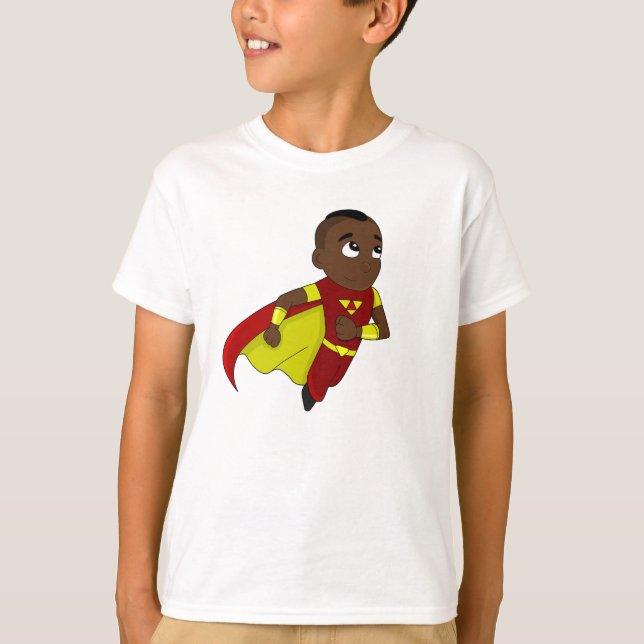Camiseta Personalizado de niños superhéroes (Anverso)