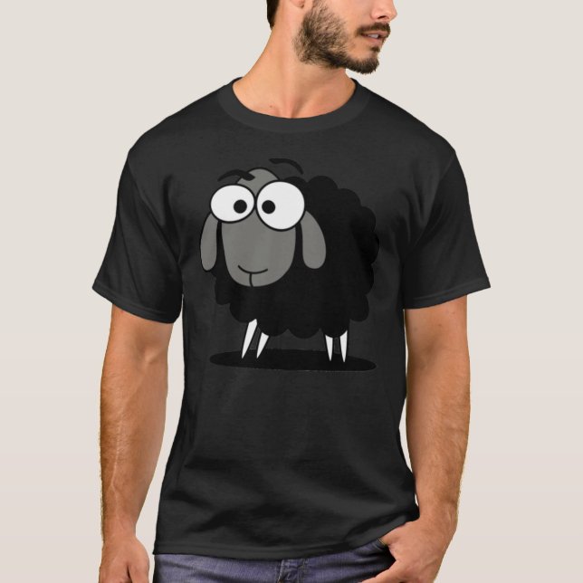 Camiseta Personalizado de ovejas negras Funny T-Shirt Pegat (Anverso)
