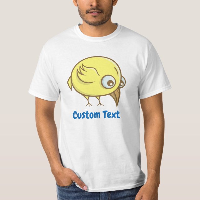 Camiseta personalizado de pájaro amarillo (Anverso)