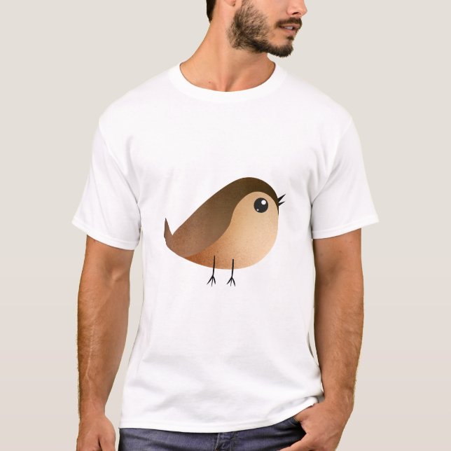 Camiseta Personalizado de pájaro de Sparrow (Anverso)