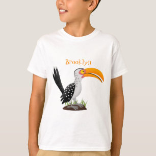 Camiseta Personalizado de pájaro safari de buey amarillo di