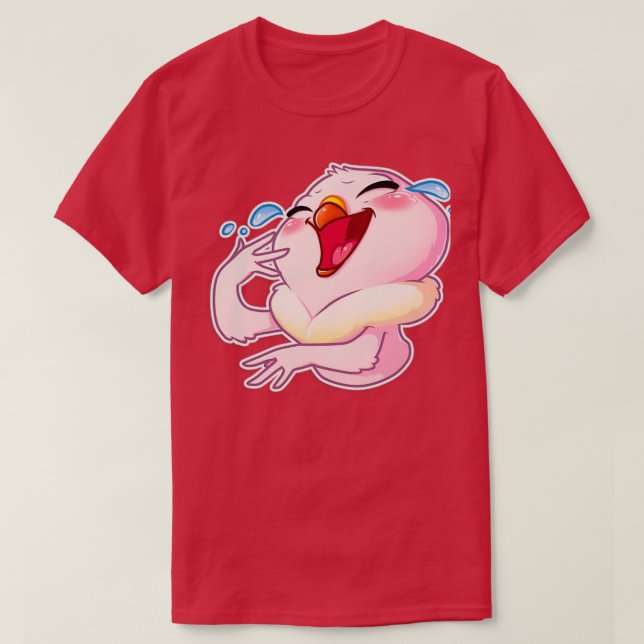 Camiseta Personalizado de paloma rosa feliz (Diseño del anverso)