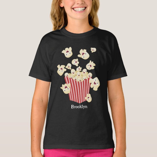 Camiseta Personalizado de palomitas de palomitas graciosas (Anverso)