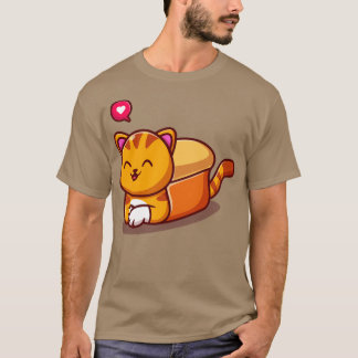 Camiseta Personalizado de pan de gato
