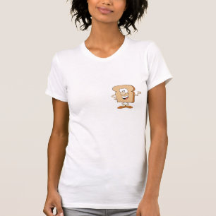 Camiseta personalizado de pan tostado tonto feliz