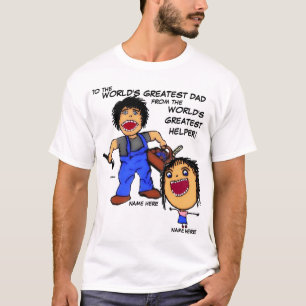 Camiseta Personalizado de papá e hija