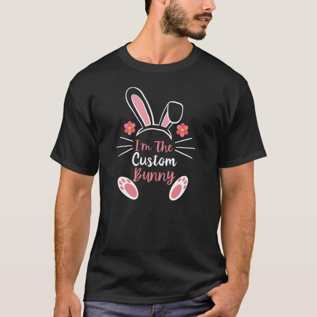 Camiseta Personalizado de Pascua Bunny T-Shirt (Anverso)