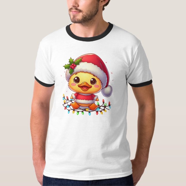 Camiseta Personalizado de pato de Navidades particulares Sa (Anverso)