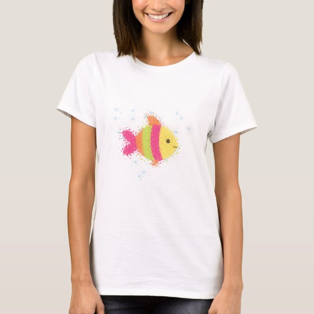 Camiseta Personalizado de peces de cuta (Anverso)