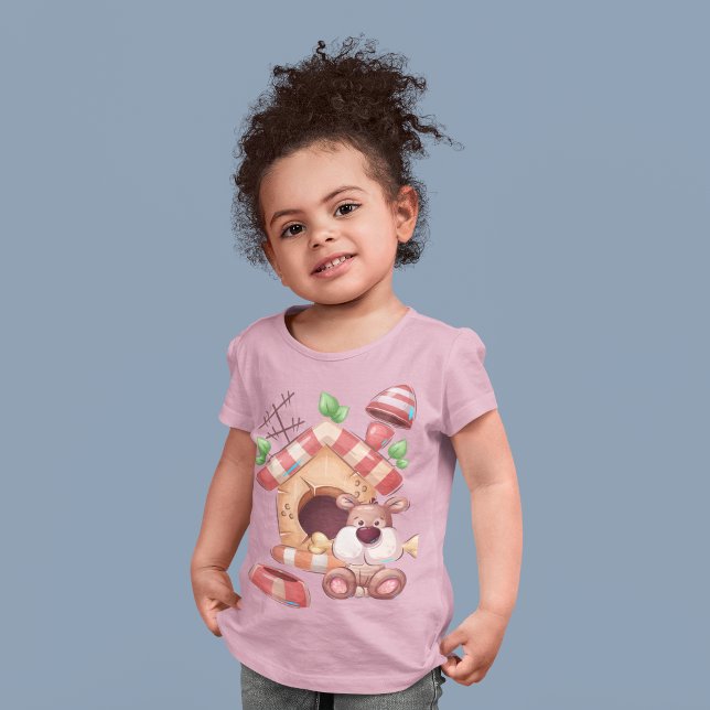 Camiseta Personalizado de perro (Dog Cartoon T-Shirt)