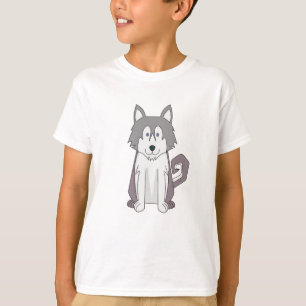 Camiseta Personalizado de perro asombroso Husky Siberiano