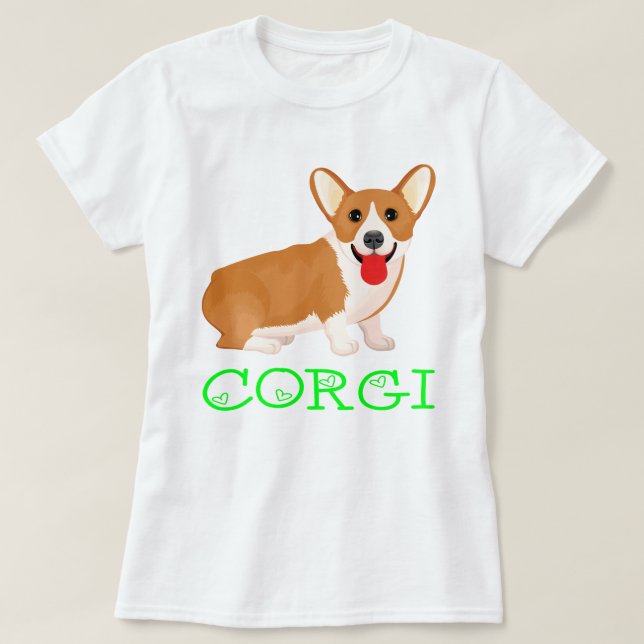 Camiseta Personalizado de perro cachorro galés (Diseño del anverso)
