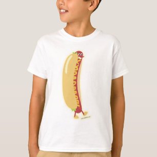 Camiseta Personalizado de Perro Caliente Feliz Diseño de Ar