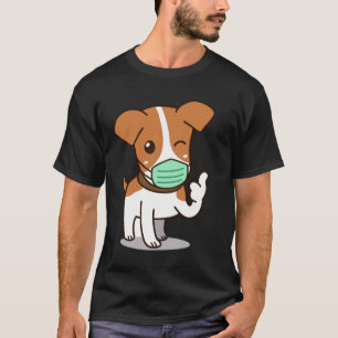 Camiseta personalizado de perro con máscara