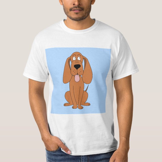 Camiseta Personalizado de Perro Marrón. Hound. (Anverso)