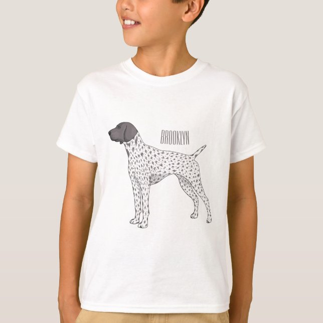 Camiseta Personalizado de perro puntero de Shorthal alemán (Anverso)