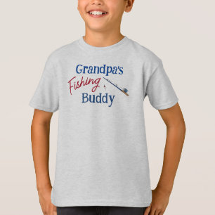 Camiseta Personalizado de Pesca del Abuelo Personalizada Ni