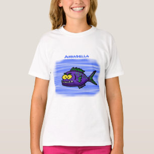 Camiseta Personalizado de pescado piraña