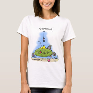 Camiseta Personalizado de pescadores de peces gordos y hamb