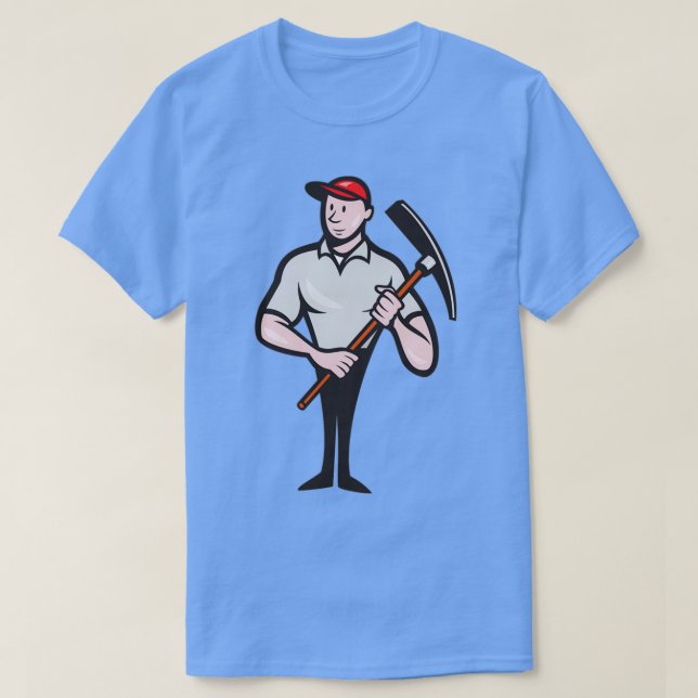 Camiseta Personalizado de Pickaxe para trabajadores de cons (Diseño del anverso)