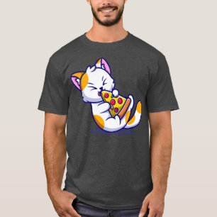 Camiseta Personalizado de pizza de carne de gato