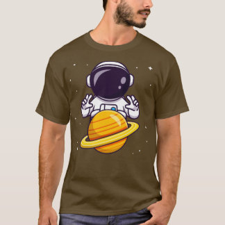 Camiseta Personalizado de Planeta de Control Astronauta