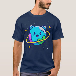 Camiseta Personalizado de planetas de gato