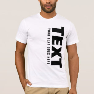 Camiseta Personalizado de plantilla de texto de palabras de