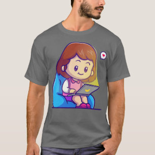 Camiseta Personalizado de portátil con asientos de Chica cu