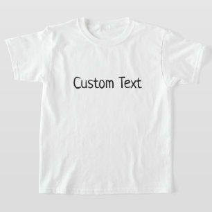 Camiseta Personalizado de presupuesto de texto personalizad
