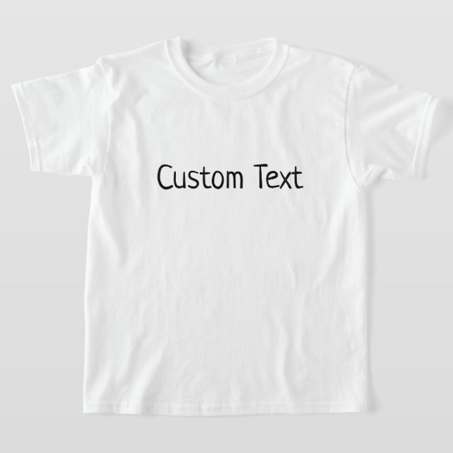 Camiseta Personalizado de presupuesto de texto personalizad (Distribución)