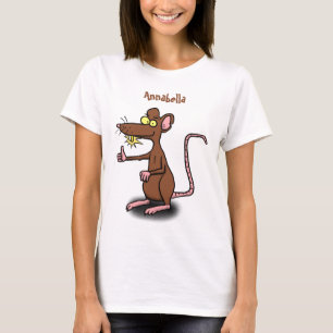 Camiseta Personalizado de pulgares hacia arriba de rata mar